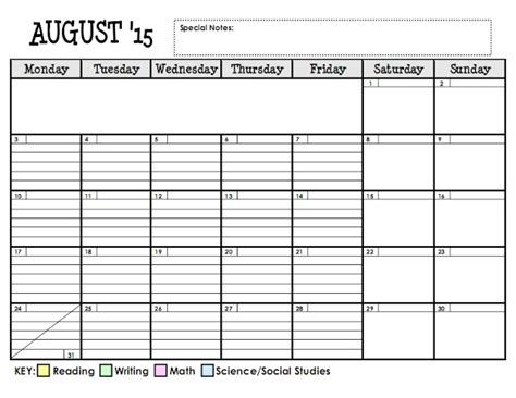 lesson plan series  planning calendar teaching maddeness