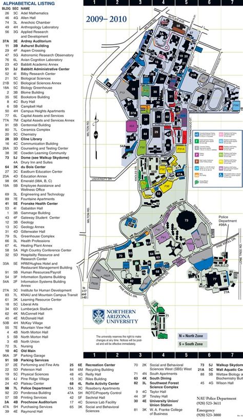 U Of Az Campus Map Map