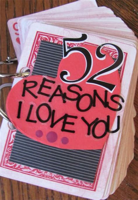 A Cute Idea For Next Valentines Day 52 Reasons I Love You Book