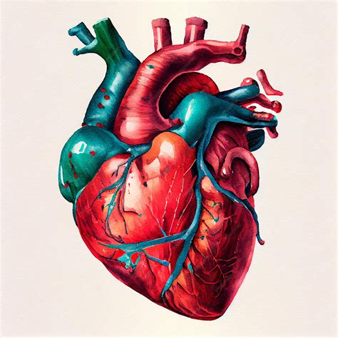 Premium Photo Pretty Realistic Heart Illustration With Isolated
