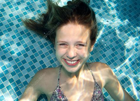 Girl Underwater In Swimming Pool Stock Image F0091761 Science Photo Library