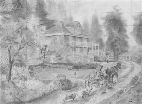 Thomas Kinkade Sketches At Paintingvalley Com Explore Collection Of