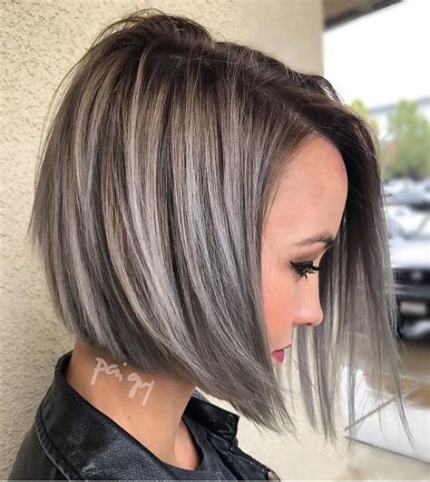 The gray hair trend isn't dying anytime soon. 10 Trendy Layered Short Haircut Ideas 2020 - 'Extra Special' Inspiration | Gray hair highlights ...