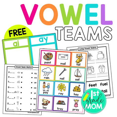 Vowel Team Freebie Perfect For The St Grade Classroom No Prep My Xxx