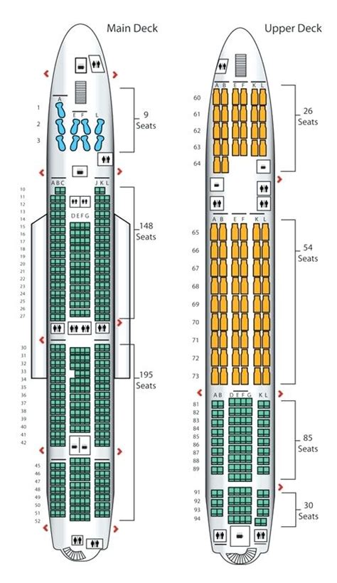 airbus a380 800 seat map