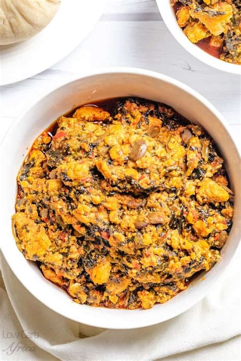 Ground egusi seeds give this soup a unique color and flavor. Egusi Soup | Low Carb Africa