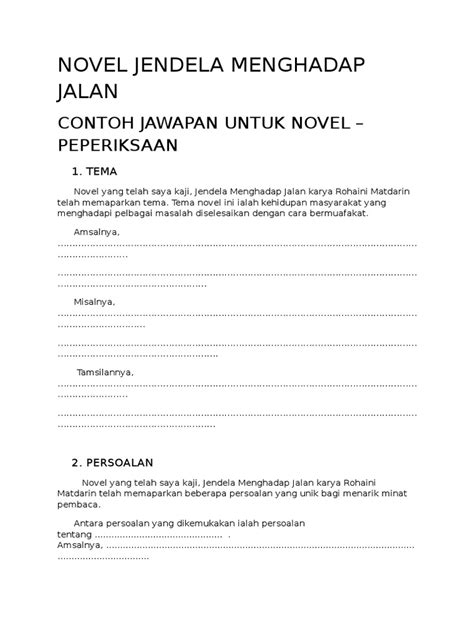 Please fill this form, we will try to respond as soon as possible. Novel Jendela Menghadap Jalan