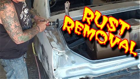 By weakening the hardened edges, you'll make the middle much easier to remove. How To: Remove 'RUST' And OLD PAINT From Your Car Or Tr ...