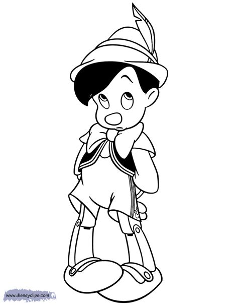 Printable Pinocchio Coloring Page For Kids Free