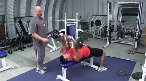 Ez Bar Back Of The Head Lying Tricep Extension