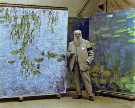 Claude Monet French Impressionist Painter Ca 1923 Colorizedhistory