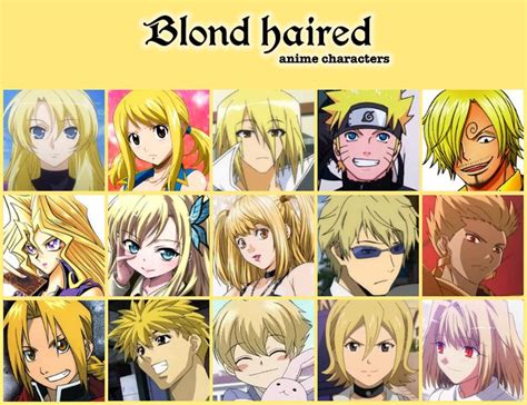 Blond Haired Anime Characters By Jonatan7 On Deviantart Anime