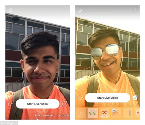 Instagram Introduces Face Filters For Live Videos Daily Mail Online