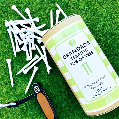 Shop personalized golf gifts for dad from giftsforyounow! Personalised Golf Tee Tin And Golf Tees | Personalized ...