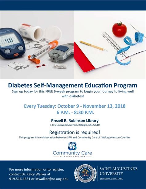 Diabetes Self Management Education Program Saint Augustines University