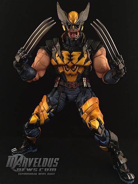 Play Arts Kai Marvel Variant Wolverine Figure Video Review And Image Gallery