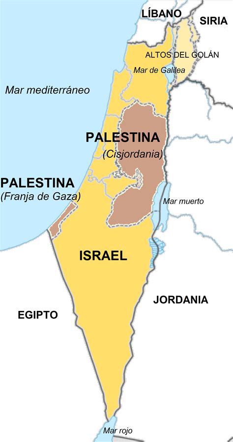Mapa De Palestina Satelite