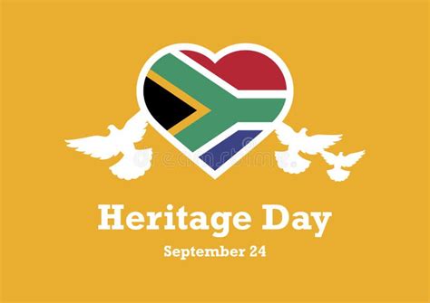 Heritage Day South Africa Flag Vector Stock Vector Illustration Of