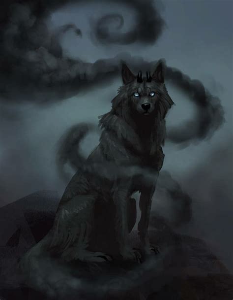 Fantasy Creatures Art Mythical Creatures Art Fantasy Wolf Dark