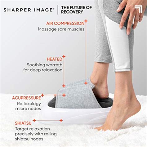 sharper image acupoint acupressure foot massager machine w acupressure heat compression