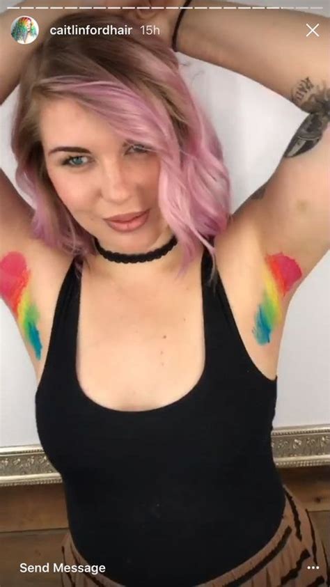 This Rainbow Armpit Hair Look Is Perfect For Pride