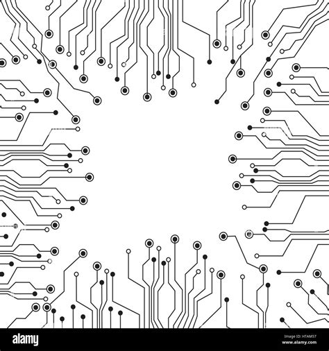 La Figura De Los Circuitos Eléctricos Vector Icono Diseño