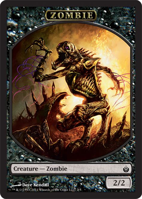 Scavenge (, exile this card from your graveyard: Mirrodin Besieged Black Zombie Creature Token 2/2