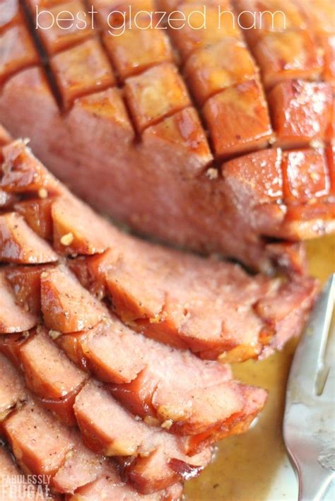 Easy Brown Sugar And Honey Glazed Ham Recipe Air Fryer Ham Fabulessly Frugal Recipe