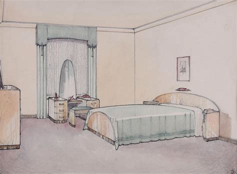 Did you scroll all this way to get facts about 1930s bedroom? Donald L. Hadden - Design for Bedroom Furniture. 1930s for ...