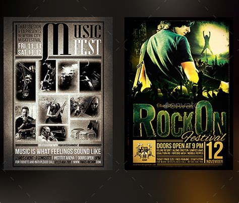 Free 24 Band Flyer Templates In Ms Word Publisher Apple Pages