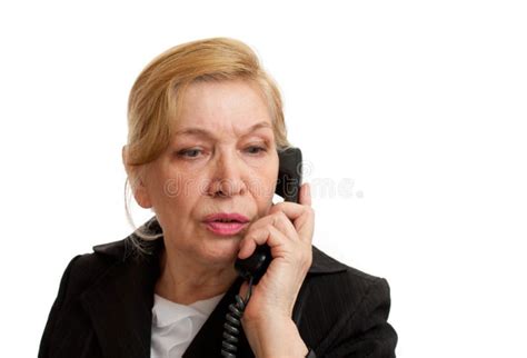 Senior Woman Talking On The Phone Stock Photo Image Of Talking