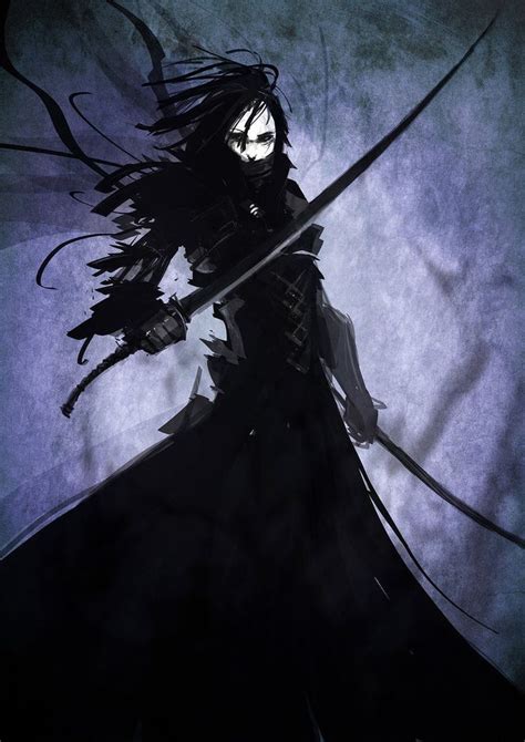 Shadow Assassin Night Ninja Warrior Fantasy Character Design Creepy
