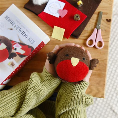 Make Your Own Robin Felt Craft Kit Stitched Modern