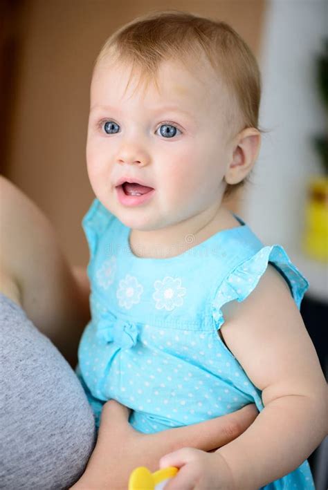 Caucasian Baby Playing Stock Photo Image Of Face Happy 33666836