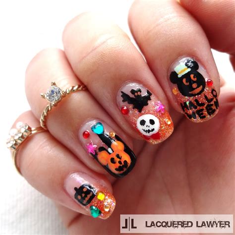 lacquered lawyer nail art blog disney halloween