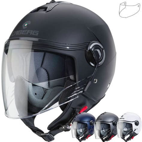 Caberg Riviera V4 Plain Open Face Motorcycle Helmet And Visor New
