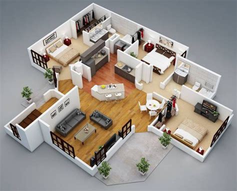 gambar denah rumah minimalis   kamar tidur istimewa desain