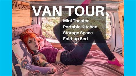 Van Tour Female Instagram Model Vanlifer Living In A Van Epic Vlog Style Tour Youtube