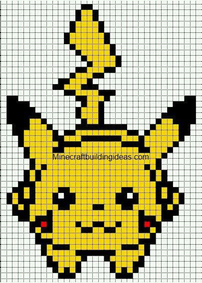 Coloriage Pikachu Pixel Art