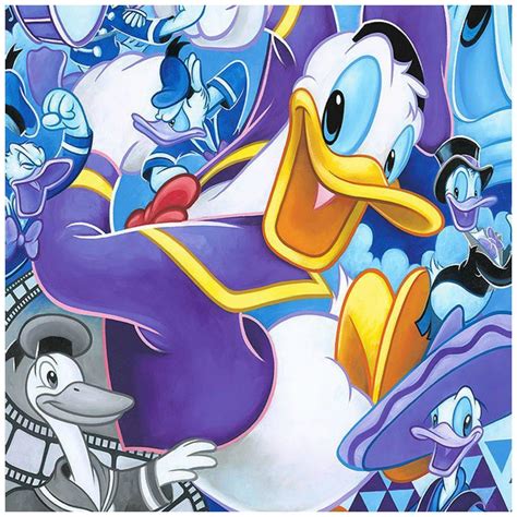 Celebrate The Duck Disney Treasures On Canvas By Tim Rogerson