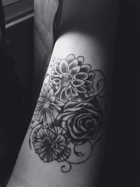 Black Daisy Tattoo Sleeve Best Tattoo Ideas