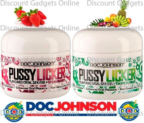 Doc Johnson Pssy Licker Oral Sex Flavored Gel Lubricant Strawberry