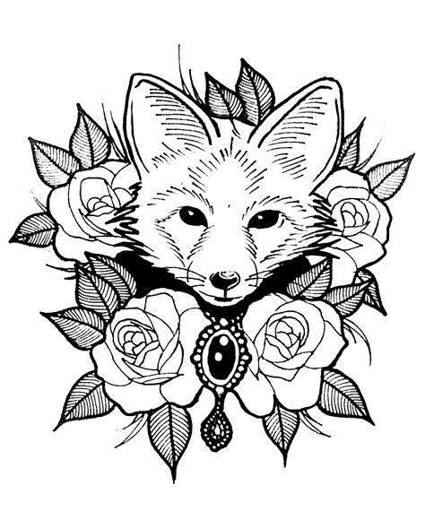 50 Fox Cute Baby Fox Fox Coloring Pages Of Animals  Coloring Pages