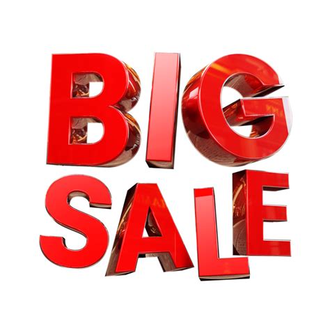 red big sale random composition 3d render discount promotion element 9335918 png