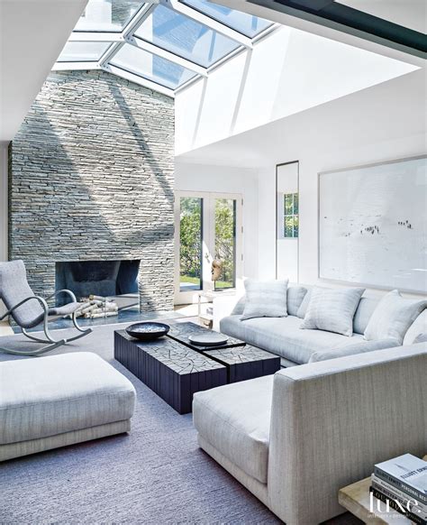 An excellent location for the tv is far away from all windows for proper furniture placement, efficient lighting, and cozy living room decor bring balance and harmony into modern interior design and create an. Modern Neutral Family Room with Vintage Rocker | Interior ...