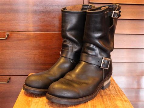 Vintage red wing boots 7.5 d mens leather engineer motorcycle cowboy biker bootstop rated seller. EASE ANTIQUES:ブーツの更新が終わりました。 - livedoor Blog（ブログ）