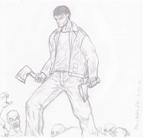 Zombie Survivor Quick Sketch By Steel Raven On Deviantart