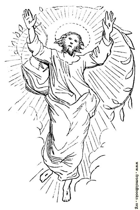 Resurrected Jesus floating in the Clouds [image 120x180 pixels 75]