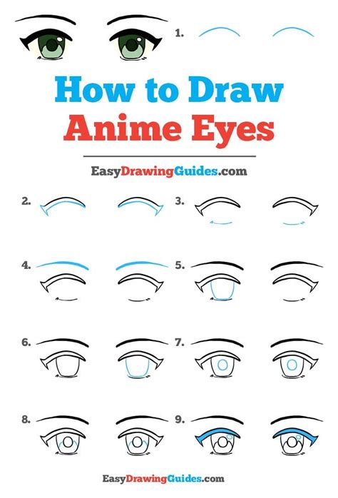 How To Draw Anime Eyes Step By Step For Beginners Eyes Draw Anime