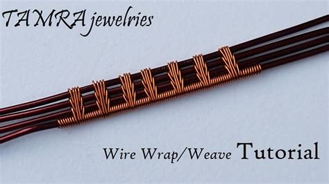 Wire Wrapping Tutorial For Beginners Wire Weaving With 4 Wires Wire